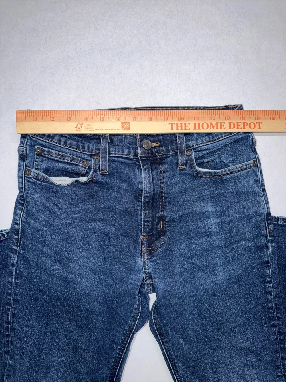 J. Crew Mercantile Flex Straight Men's Blue Jeans W31 Dark Wash Stretch Denim